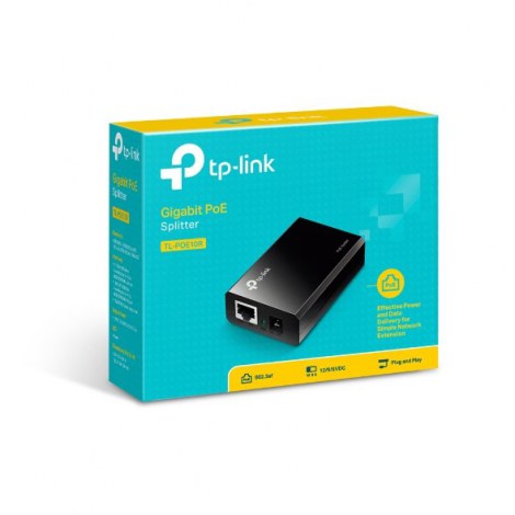 TP-LINK | PoE Splitter | TL-PoE10R | Ethernet LAN (RJ-45) ports 2x10/100/1000 - 2